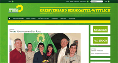 Desktop Screenshot of gruene-bernkastel-wittlich.de